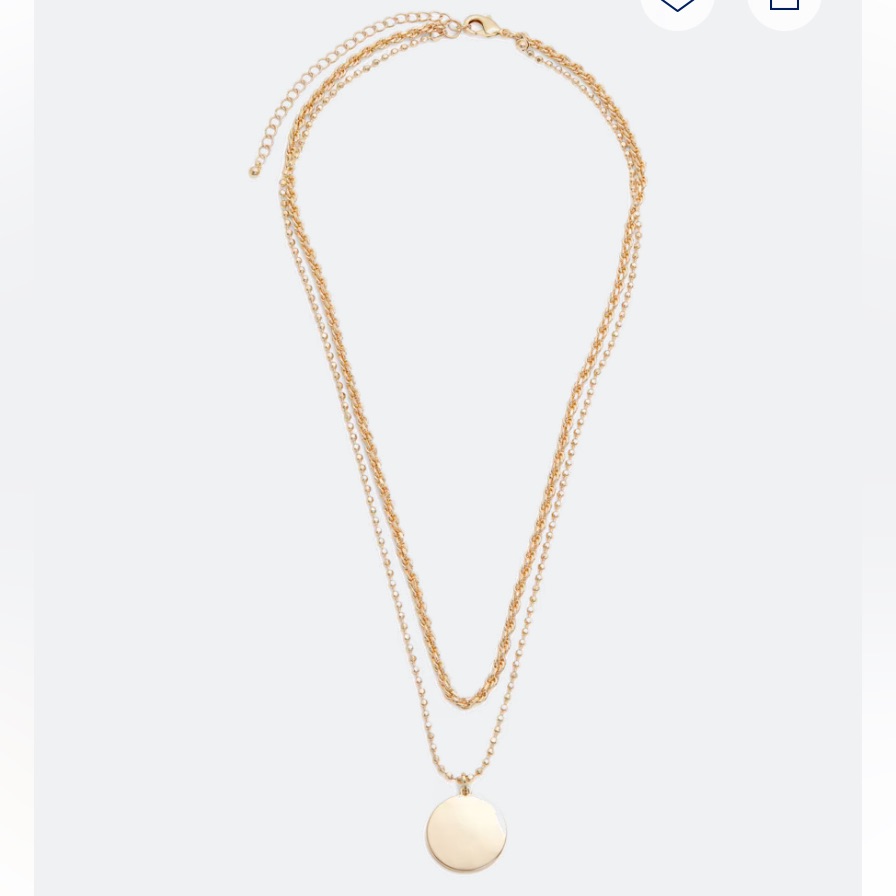 Towne & Reese Gold Double Chain Necklace
